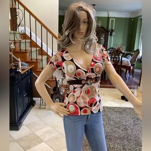 Unique and Super Sexy Plunging V-neck, Stretchy Woman's Top!